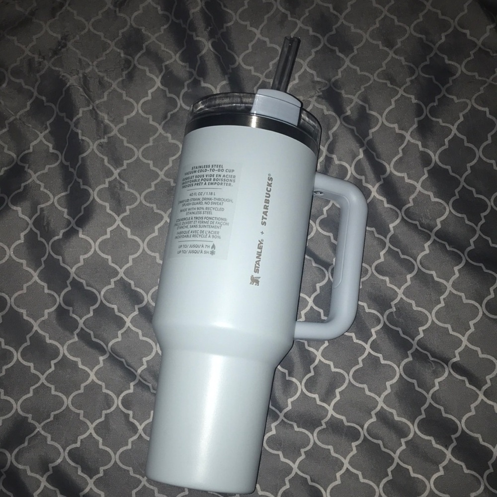 2024 Stanley x Starbucks Flowstate Quencher 40oz Tumbler. (Spring Blue)